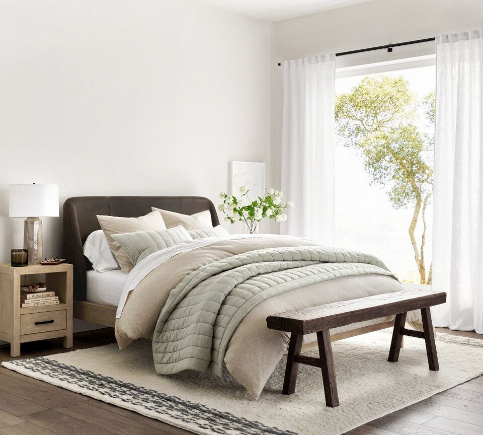 European Flax Linen/Cotton Quilt Cover Pottery Barn Australia